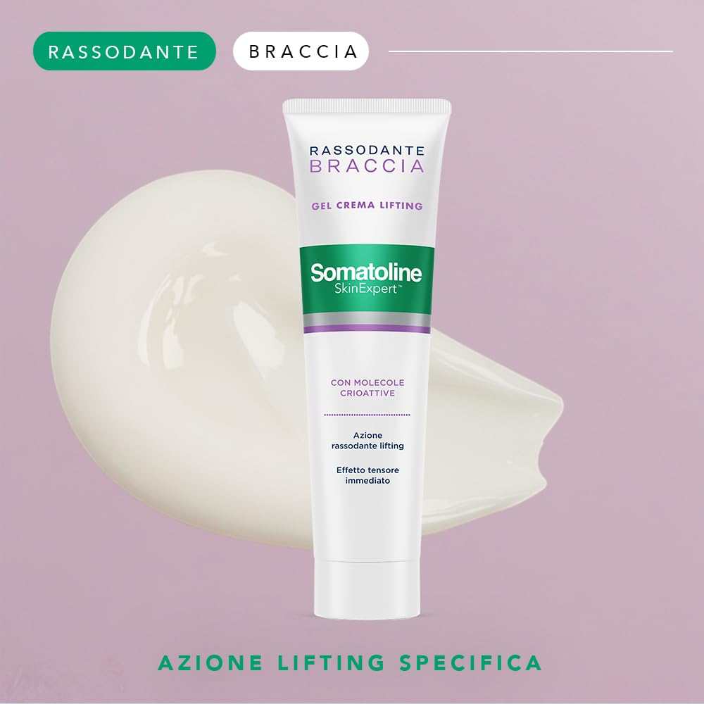 SOMATOLINE SKINEXPERT Rassodante Braccia Gel Crema Lifting, Trattamento Corpo Tonifica e Idrata, 100ml