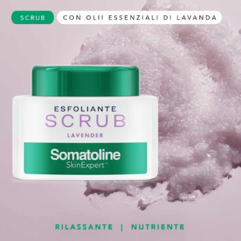 SOMATOLINE SKINEXPERT Scrub Lavander Trattamento Corpo Esfoliante Rilassante, 350gr