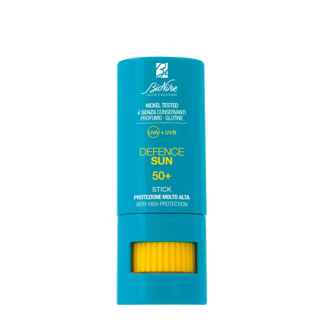 BIONIKE Defence Sun Stick Solare SPF 50+ con Burro di Karitè, 9 ml