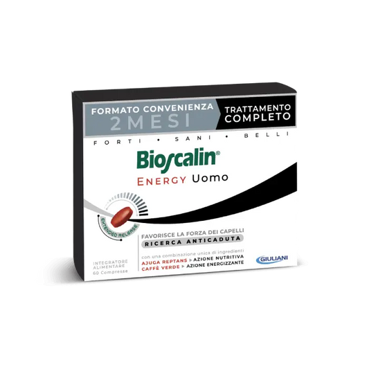 BIOSCALIN Energy Trattamento Anticaduta 2 Mesi, Compresse
