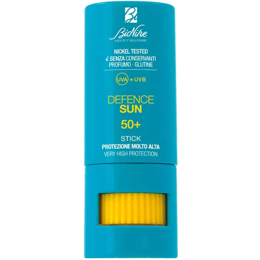BIONIKE Defence Sun Stick Solare SPF 50+ con Burro di Karitè, 9 ml